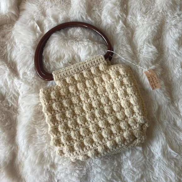 American Vintage Handbags - American-vintage Women's Cream and Tan Bag